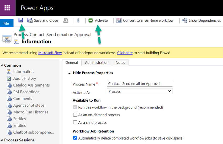 Dynamics CE Workflow Not Triggering On A Field Change